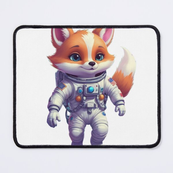 Item preview, Cute cartoon astronaut fox floating in space designed and sold by jean-nicolas.