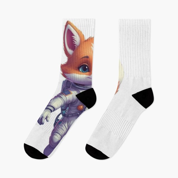 Item preview, Cute cartoon astronaut fox floating in space designed and sold by jean-nicolas.