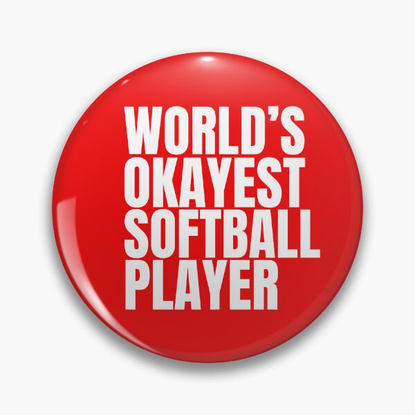 Item preview, World's Okayest Softball Player - White designed and sold by Cutsandsparks.