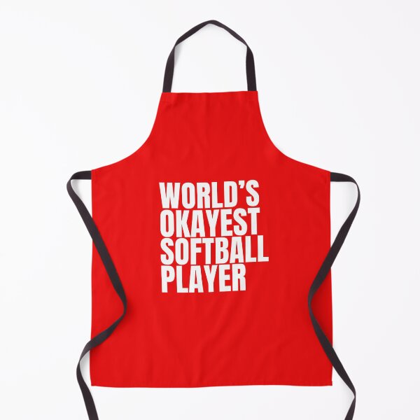 Item preview, World's Okayest Softball Player - White designed and sold by Cutsandsparks.