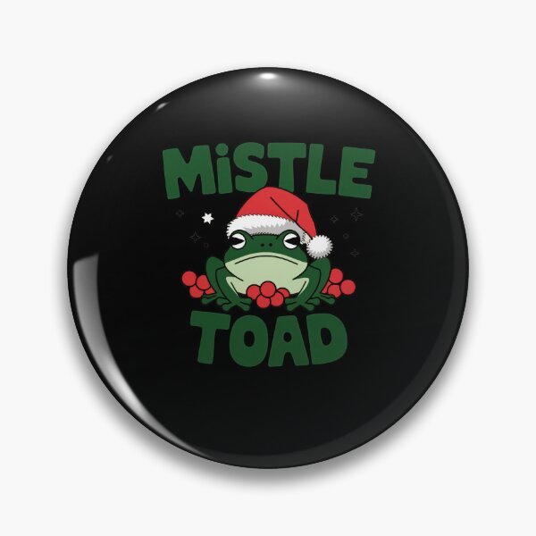 Item preview, Mistle Toad Funny Christmas Frog with Santa Hat designed and sold by Hananiah Merch.