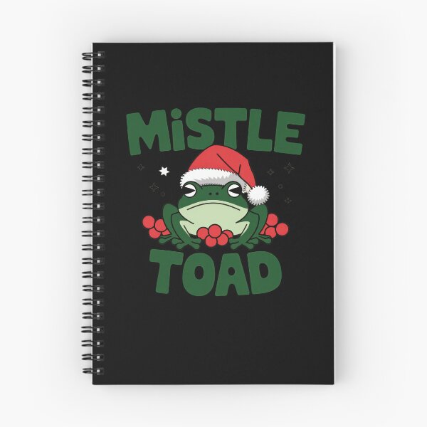 Item preview, Mistle Toad Funny Christmas Frog with Santa Hat designed and sold by Hananiah Merch.