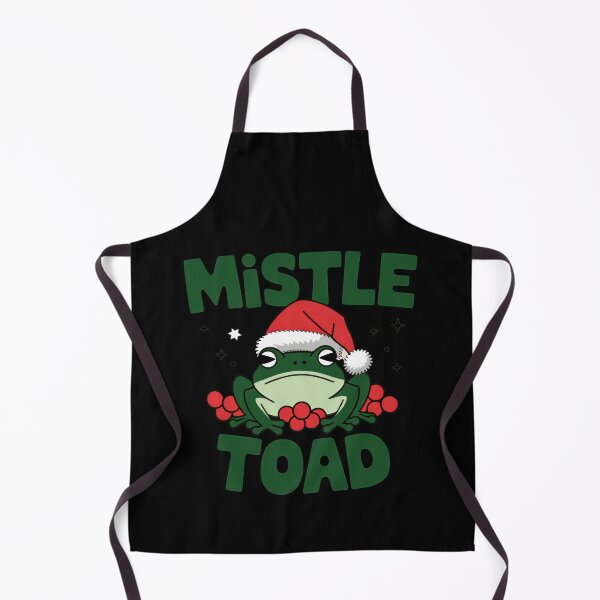 Item preview, Mistle Toad Funny Christmas Frog with Santa Hat designed and sold by Hananiah Merch.