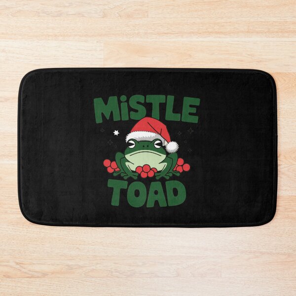 Item preview, Mistle Toad Funny Christmas Frog with Santa Hat designed and sold by Hananiah Merch.