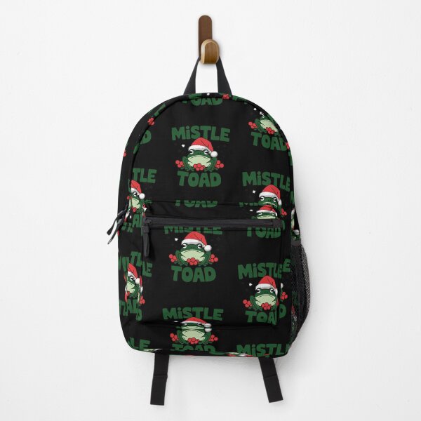 Item preview, Mistle Toad Funny Christmas Frog with Santa Hat designed and sold by Hananiah Merch.