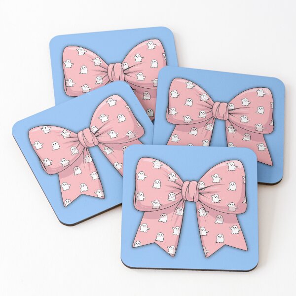 Item preview, Pink Ghost Bow Coquette Halloween Cute Funny Gifts for Girls designed and sold by SophiaKoorArt.