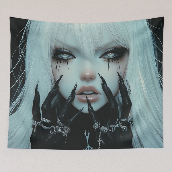 Item preview, Goth Anime Girl designed and sold by CursedbyLilith.