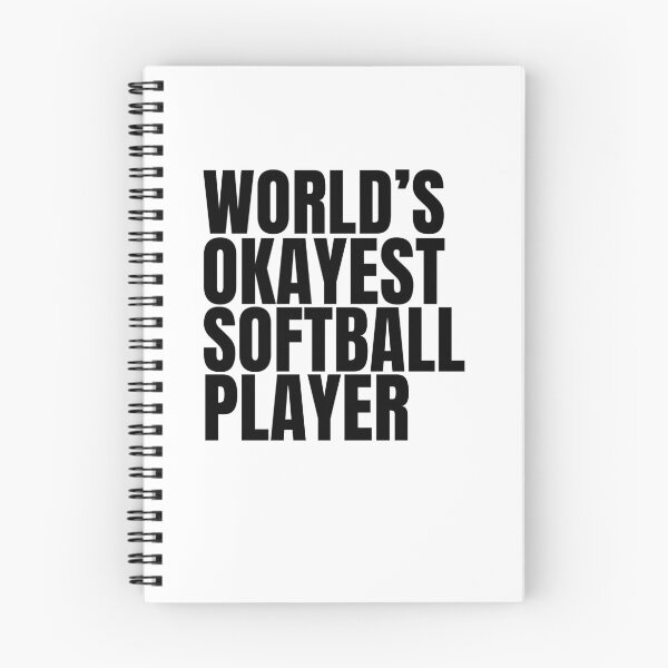 Item preview, World's Okayest Softball Player - Black designed and sold by Cutsandsparks.