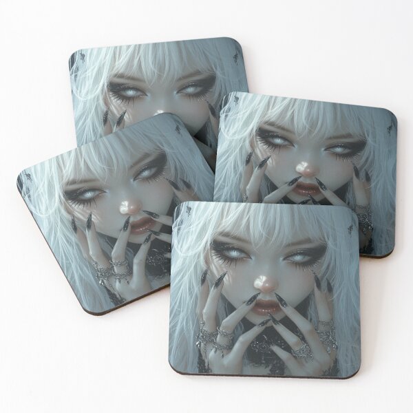 Item preview, Anime Goth Girl designed and sold by CursedbyLilith.