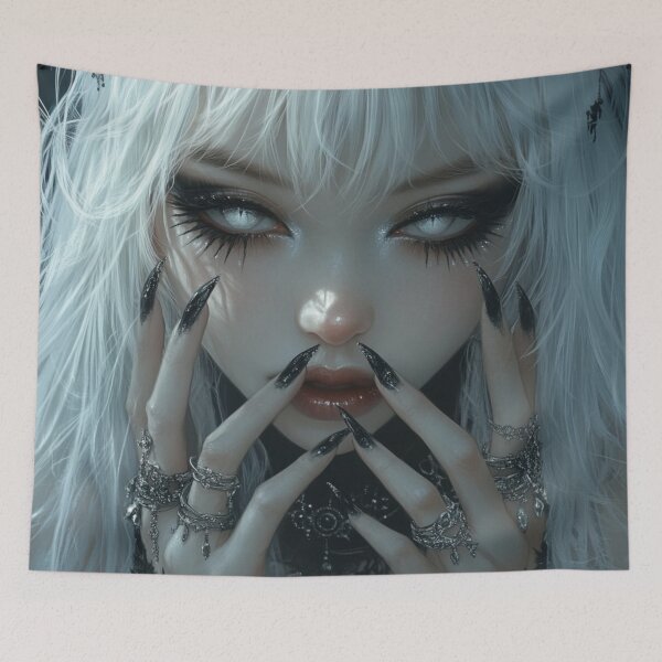 Item preview, Anime Goth Girl designed and sold by CursedbyLilith.