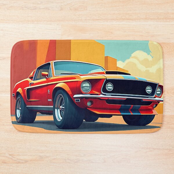 Item preview, Orange classic car designed and sold by Sopilka.