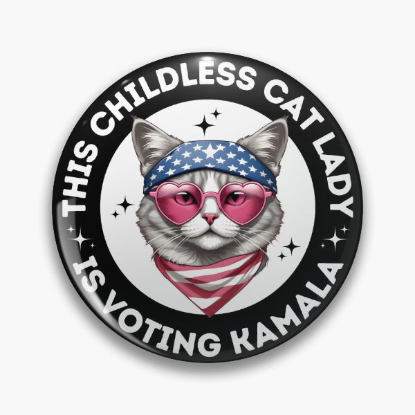 Item preview, This Childless Cat Lady is Voting kamala designed and sold by Poliartics.