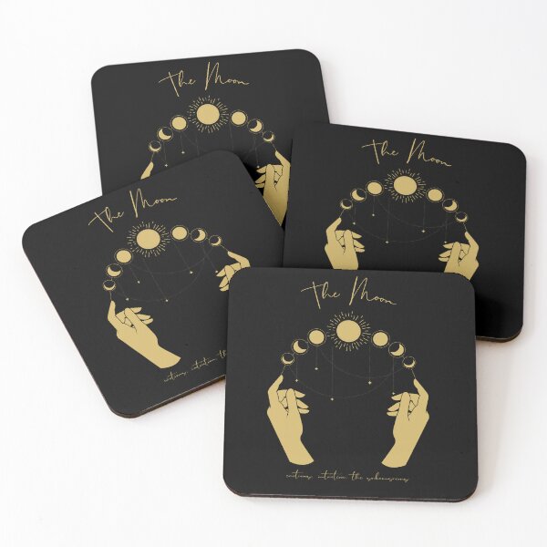 Item preview,  The Moon with phases, meanings, & hands designed and sold by DesignCollectiv.