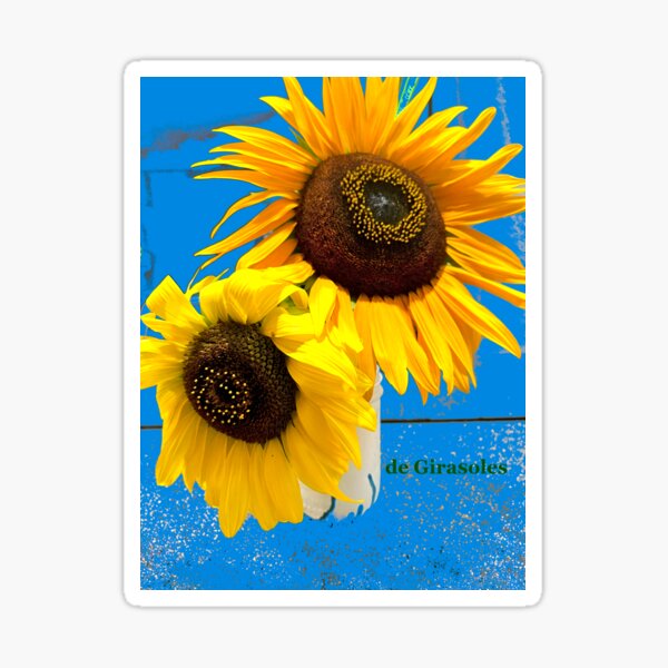 Vista previa del artículo con la obra «Par de Girasoles», diseñado y vendido por rubiinspirations.