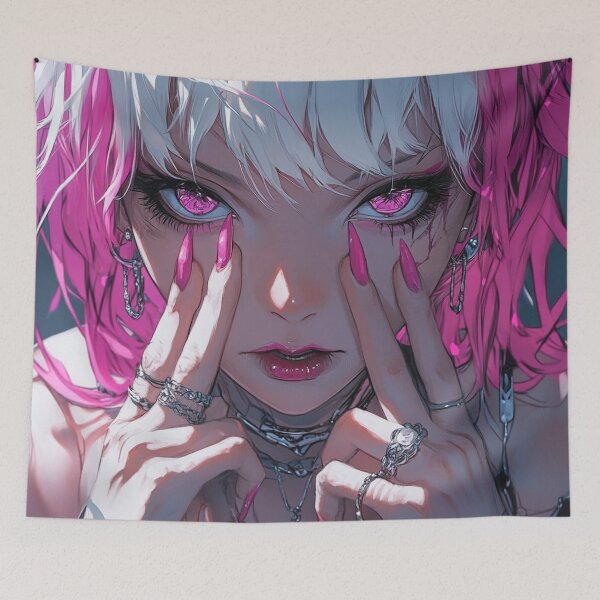 Item preview, Pink Anime Girl designed and sold by CursedbyLilith.