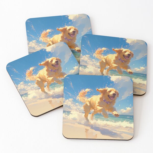 Item preview, Golden Retriever Running by the Beach designed and sold by Christian Weiss.