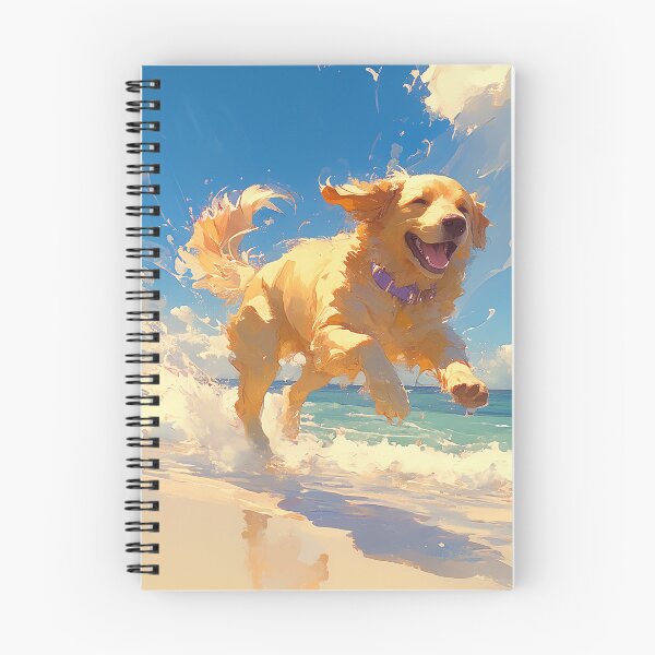 Item preview, Golden Retriever corriendo por la playa designed and sold by Christian Weiss.