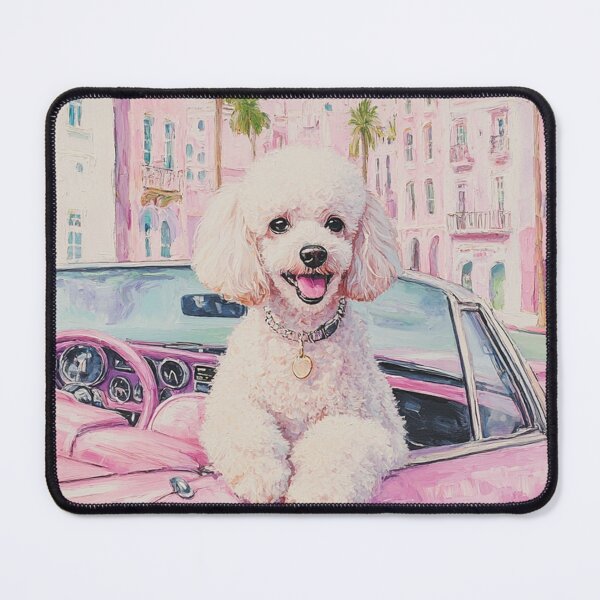 Item preview, Poodle Pink Convertible Preppy Painting designed and sold by Creative Brat Design Studio.