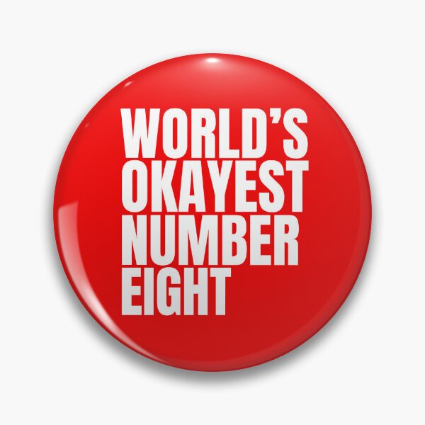 Item preview, World's Okayest Number Eight - White designed and sold by Cutsandsparks.