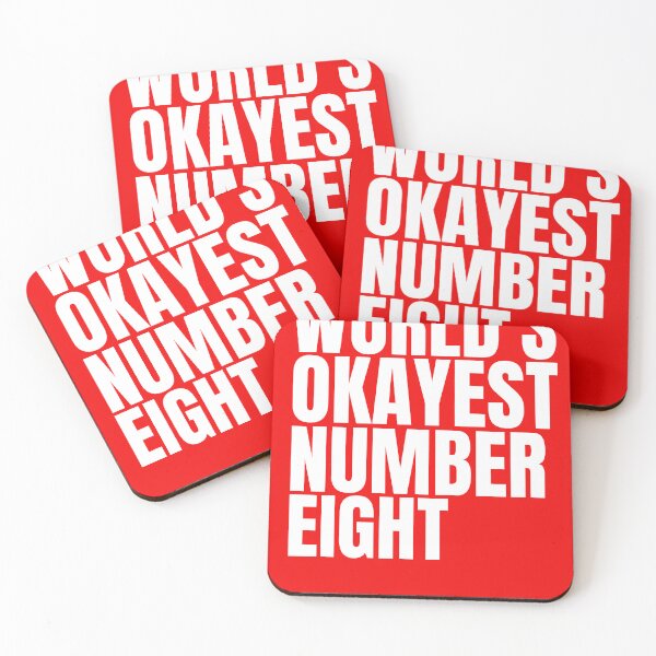 Item preview, World's Okayest Number Eight - White designed and sold by Cutsandsparks.