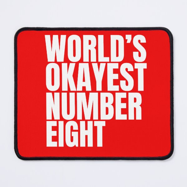 Item preview, World's Okayest Number Eight - White designed and sold by Cutsandsparks.