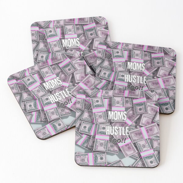 Item preview, Moms Hustle Too (pink) designed and sold by sarcasm84.