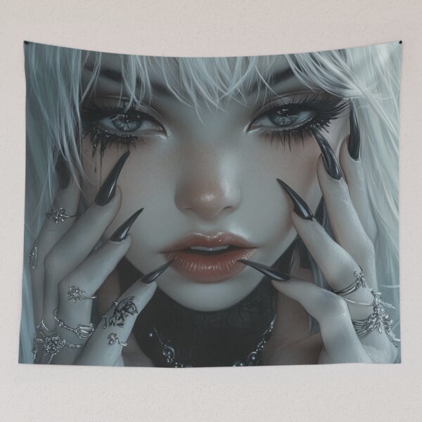Item preview, Anime Goth Girl designed and sold by CursedbyLilith.