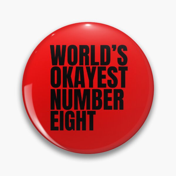 Item preview, World's Okayest Number Eight - Black designed and sold by Cutsandsparks.