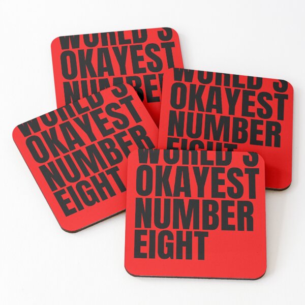 Item preview, World's Okayest Number Eight - Black designed and sold by Cutsandsparks.