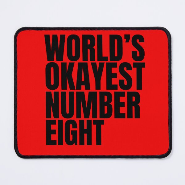 Item preview, World's Okayest Number Eight - Black designed and sold by Cutsandsparks.