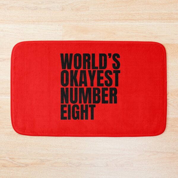 Item preview, World's Okayest Number Eight - Black designed and sold by Cutsandsparks.