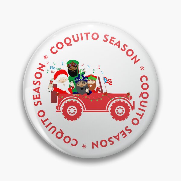 Item preview, Puerto Rico Coquito Season Santa Three Kings Red Christmas Boricua Flag designed and sold by byDarling.