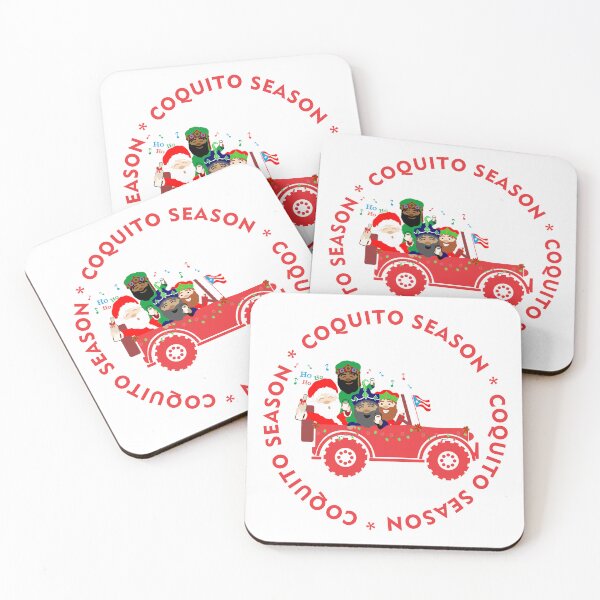 Item preview, Puerto Rico Coquito Season Santa Three Kings Red Christmas Boricua Flag designed and sold by byDarling.