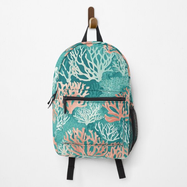 Item preview, Teal Coral Reef Beach Watercolor Nautical Art designed and sold by SeaStarAlex.