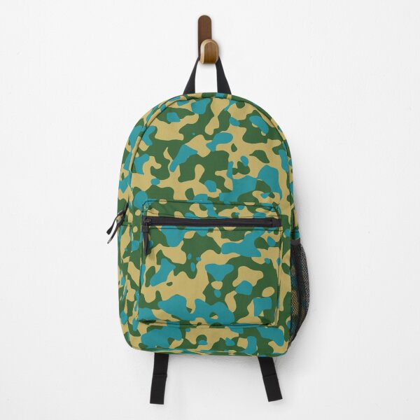 Item preview, Green, Yellow, Teal Camouflage Camo Pattern Design designed and sold by ModdiesColors.
