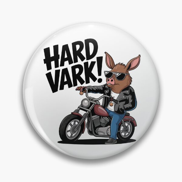 Item preview, Hard Vark! Tough Aardvark on a Motorcycle designed and sold by JPees.