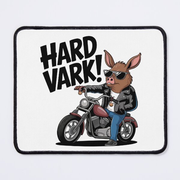 Item preview, Hard Vark! Tough Aardvark on a Motorcycle designed and sold by JPees.
