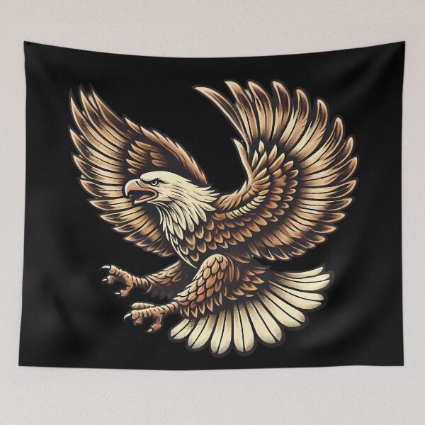 Item preview, Majestic Eagle in Flight. designed and sold by Linework Studio.