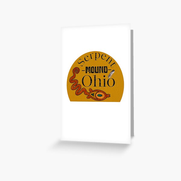 Serpent Mound Ohio Greeting Card