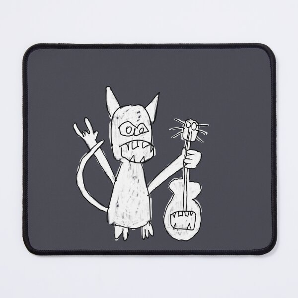 Item preview, Ugly cat music, punk cat designed and sold by badlydrawnbabe.