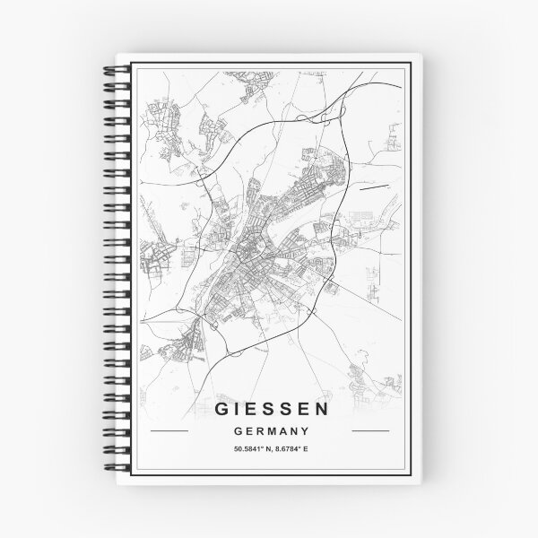 Item preview, Giessen City Map designed and sold by SHAMPAIN-ART-CO.