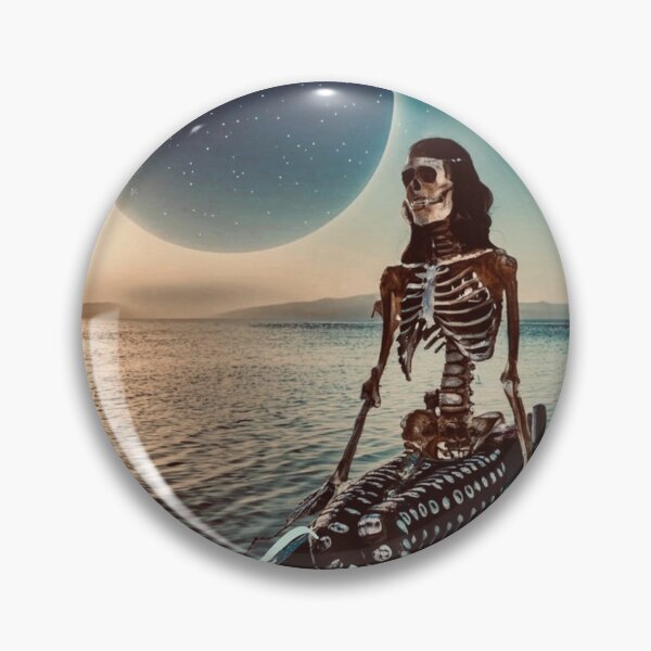 Item preview, La sirena, sirena, mermaid, ocean, water, lake, skeleton, moon, stars, night, Halloween, dark, myth, legend designed and sold by TheCussnWolf.