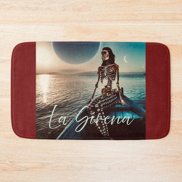 Item preview, La sirena, sirena, mermaid, ocean, water, lake, skeleton, moon, stars, night, Halloween, dark, myth, legend designed and sold by TheCussnWolf.