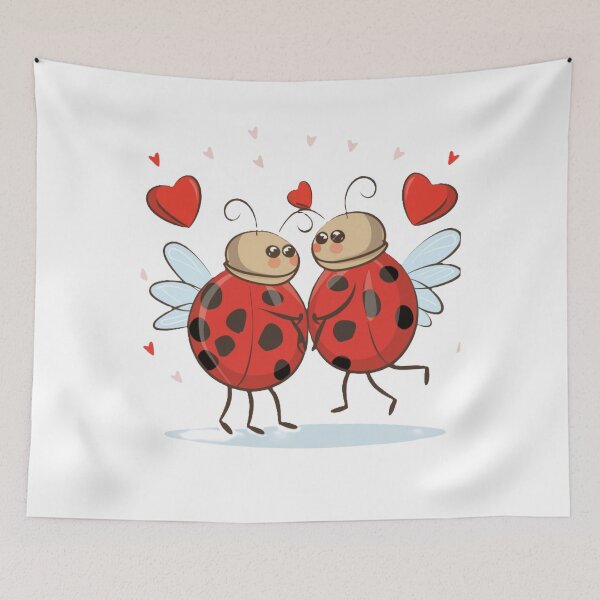 Item preview, Ladybugs in Love / Joaninhas Apaixonadas designed and sold by debbiebento.