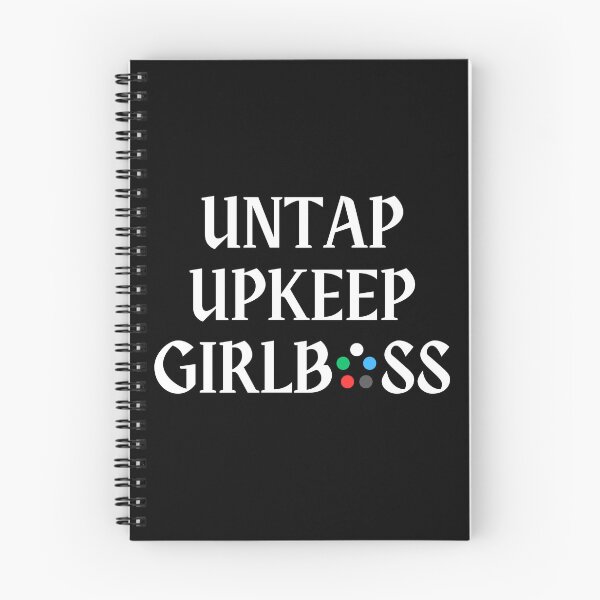 Item preview, Untap Upkeep Girlboss Magic the Gathering Phases designed and sold by Ellie Forder Condon.