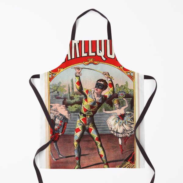 Item preview, Harlequin Ballet Scene - 1890s Commedia dell'Arte Ad designed and sold by Talia Felix.