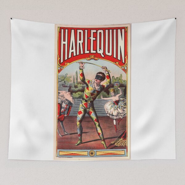 Item preview, Harlequin Ballet Scene - 1890s Commedia dell'Arte Ad designed and sold by Talia Felix.
