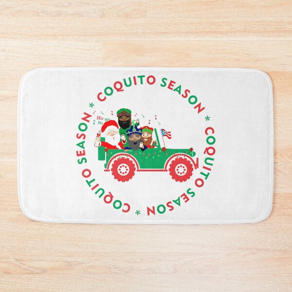Item preview, Puerto Rico Coquito Season Santa Three Kings Red & Green Christmas Boricua Flag designed and sold by byDarling.