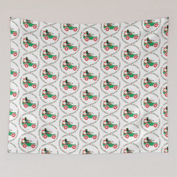 Item preview, Puerto Rico Coquito Season Santa Three Kings Red & Green Christmas Boricua Flag designed and sold by byDarling.