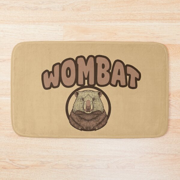 Item preview, wombat animal illustration designed and sold by La Loca.